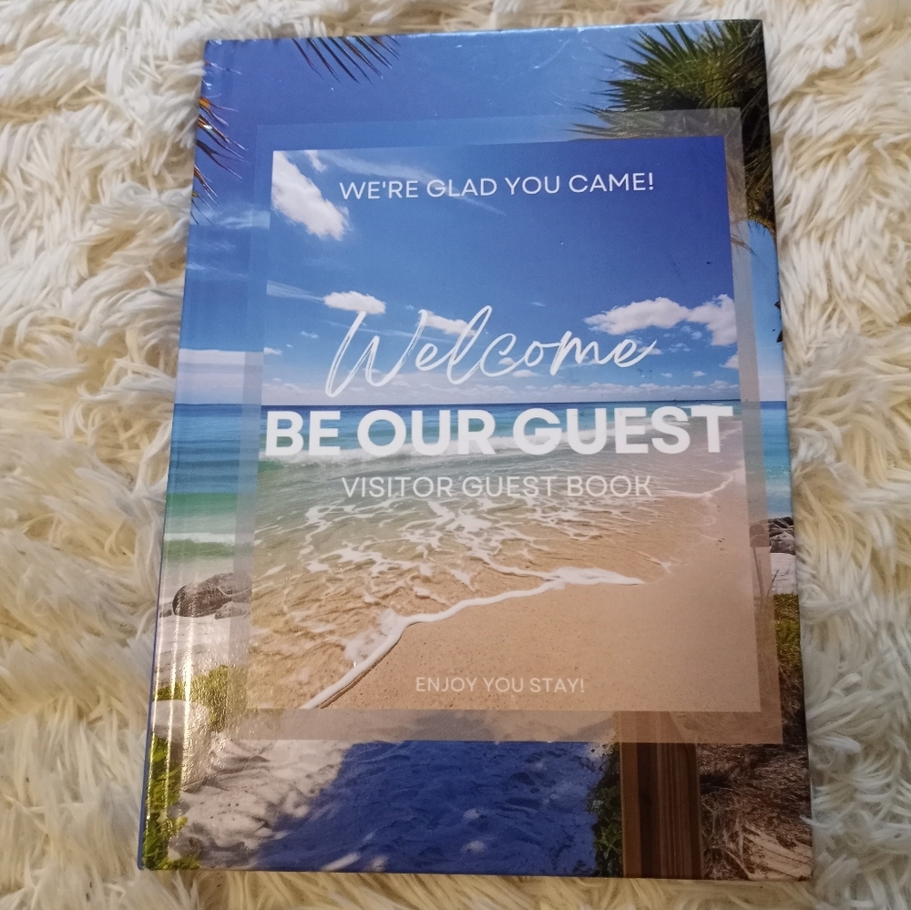 🌴 Beach Visitor Guest Book Nwot